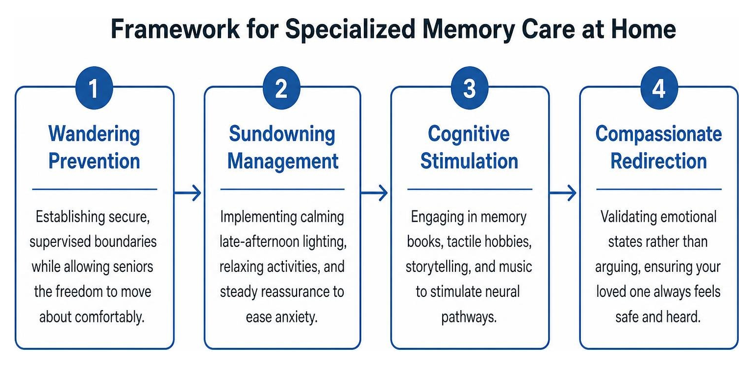 Framework for specialized memory care at home