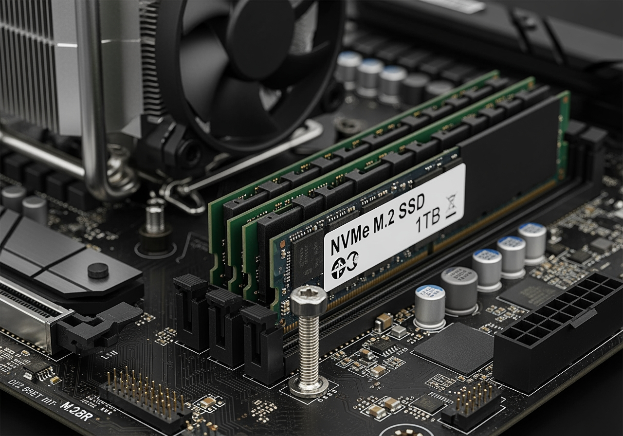 NVMe M.2 SSD installed on a motherboard - best ssd for gaming reddit