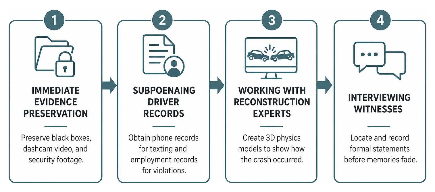 head-on crash legal process diagram