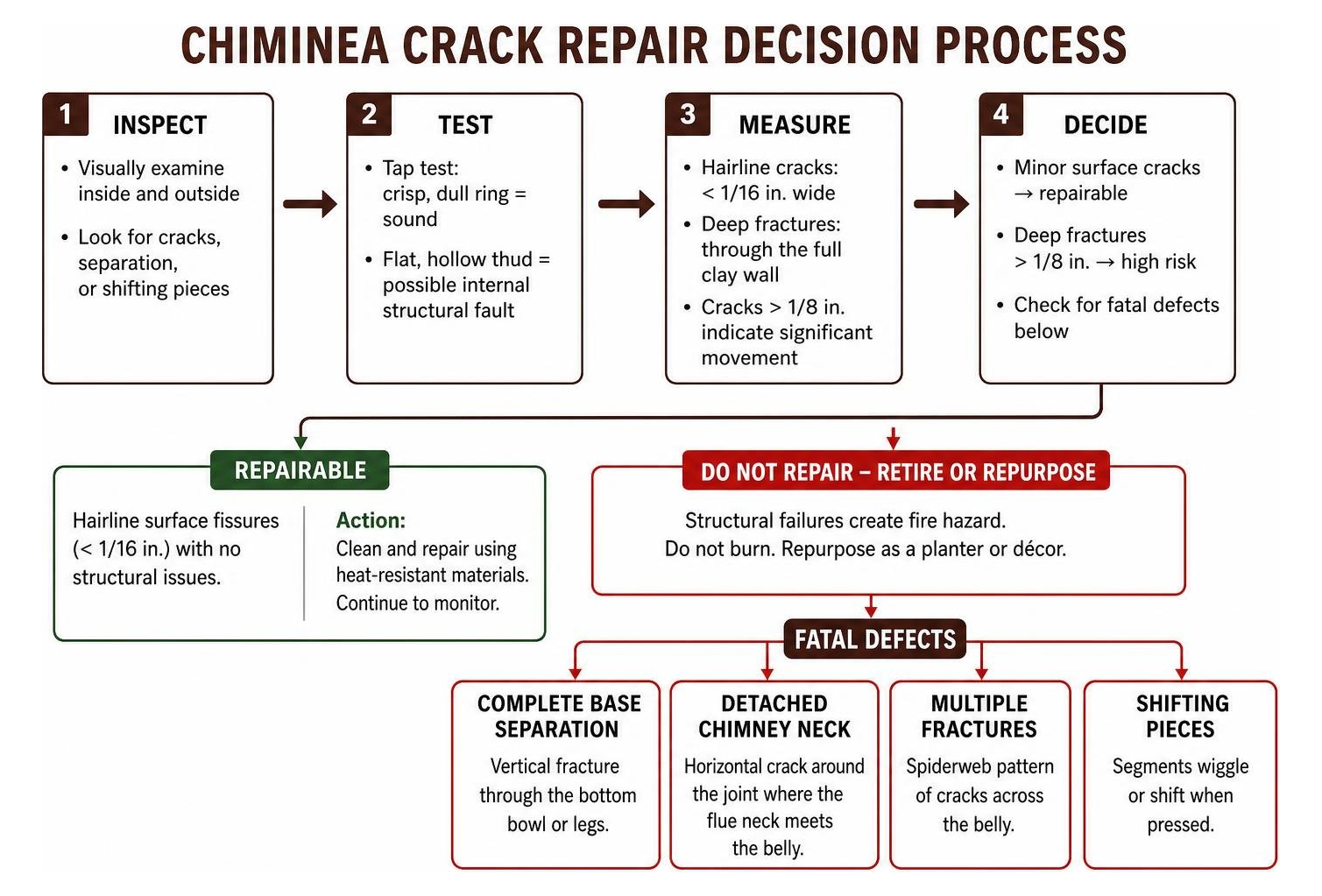 chiminea crack repair decision process chiminea crack repair decision process