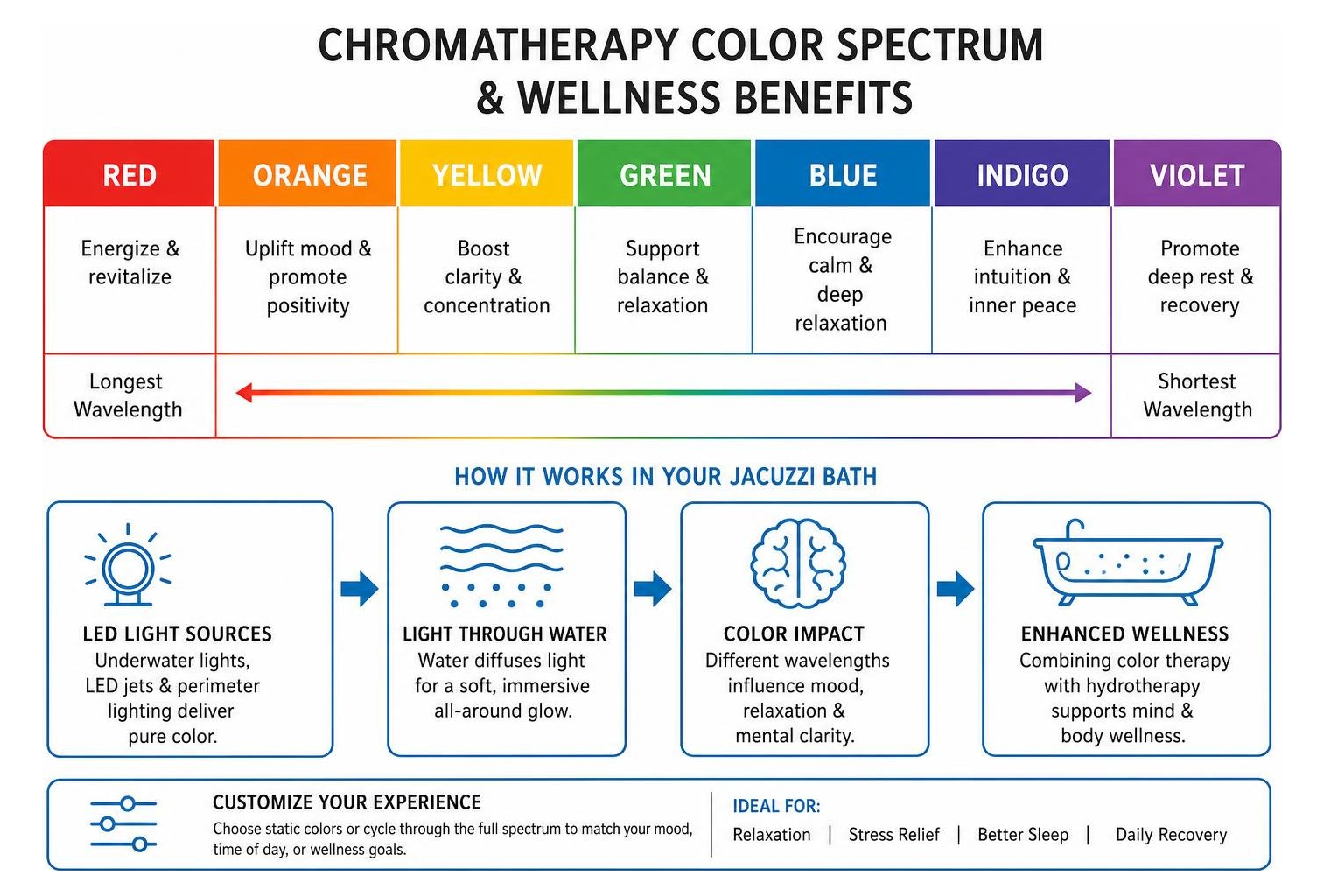 Chromatherapy color spectrum and wellness benefits Chromatherapy color spectrum and wellness benefits
