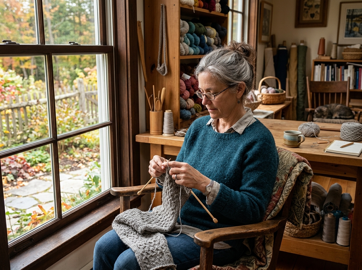 a person deeply engaged in a mindful craft - lifestyle hobbies and leisure