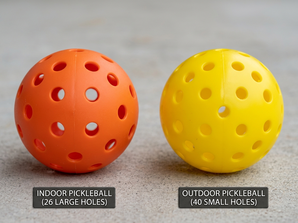 Indoor vs Outdoor Pickleball Comparison - beginner pickleball balls guide