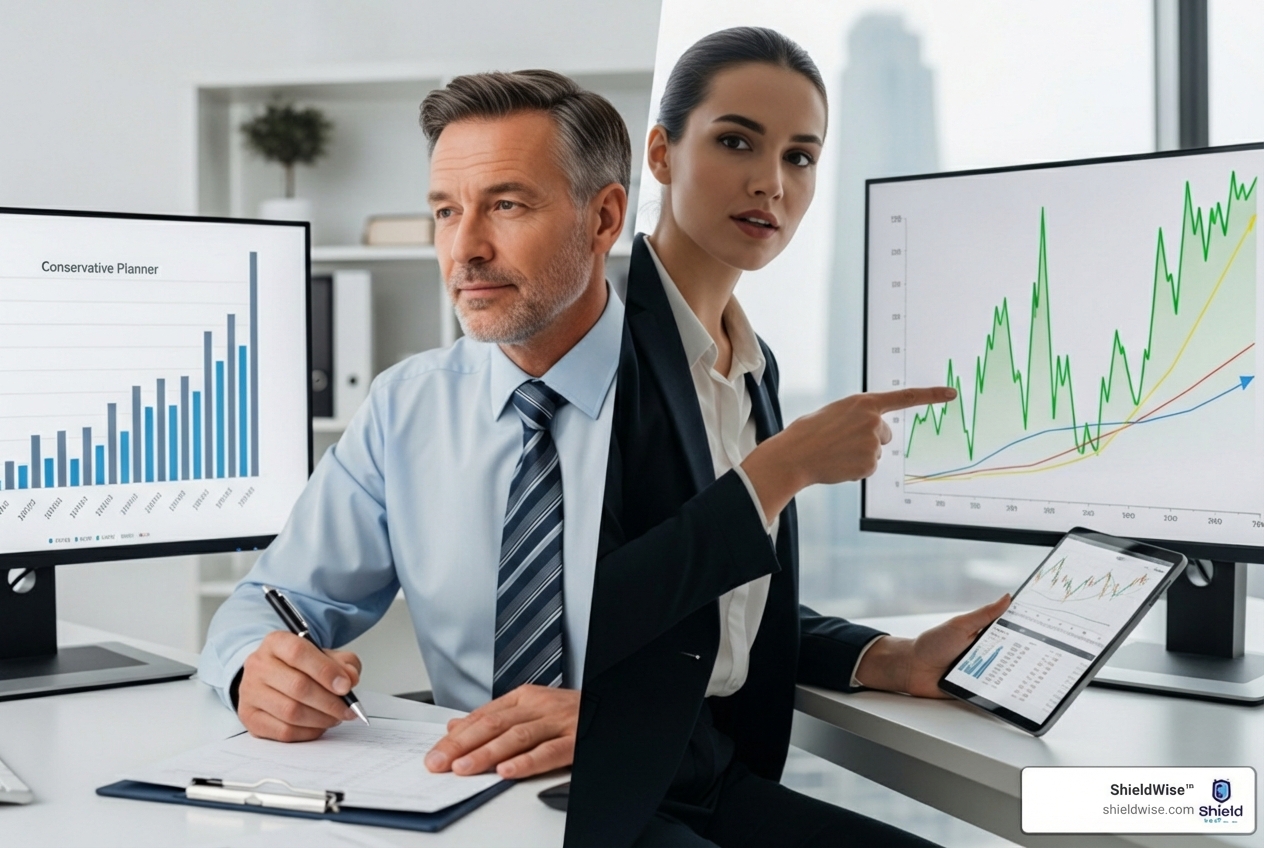 conservative planner versus growth-oriented investor - indexed universal life cash value versus whole life