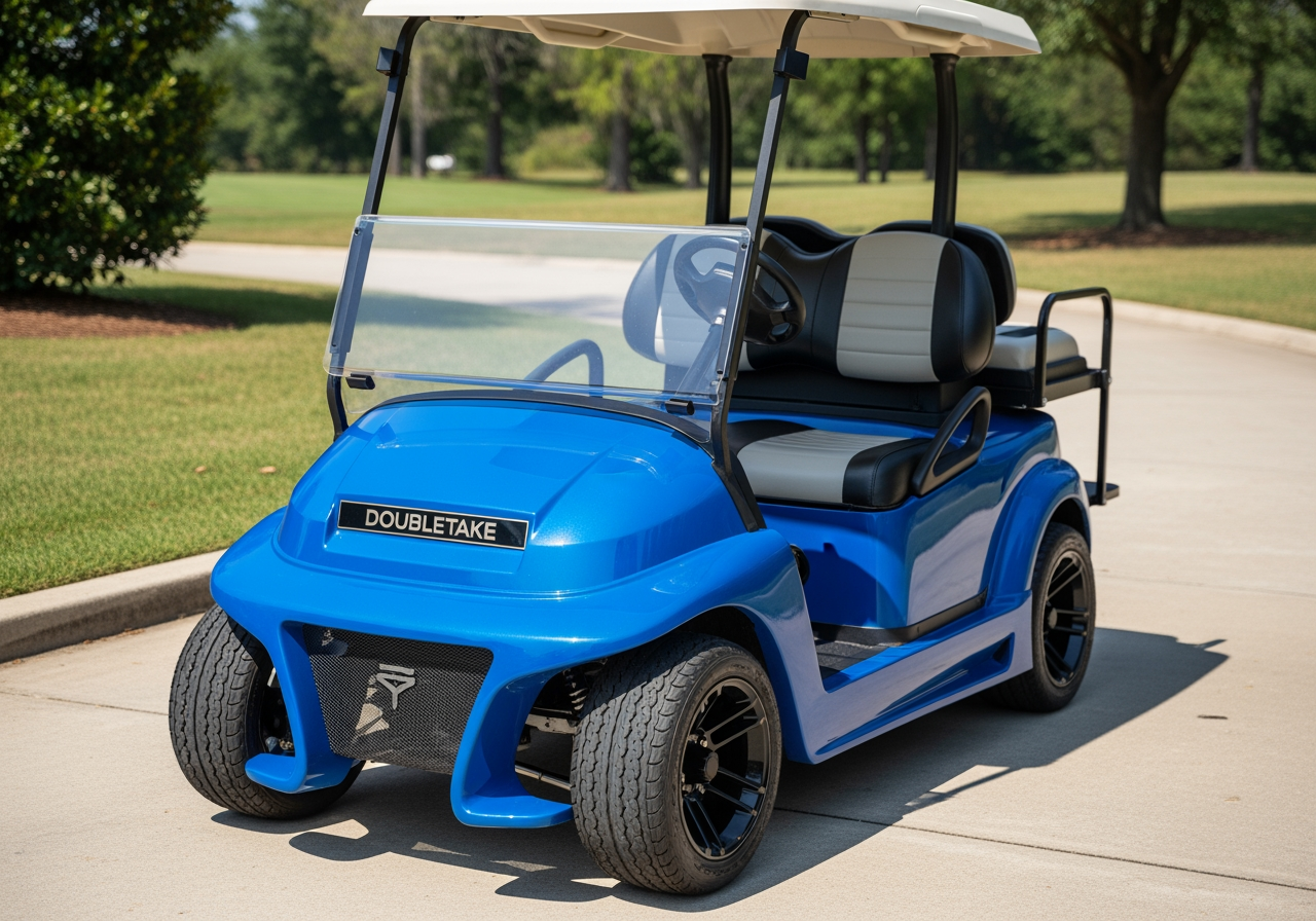Introduction: Transform Your Club Car DS Customized Club Car DS with vibrant blue Spartan body kit - club car spartan body