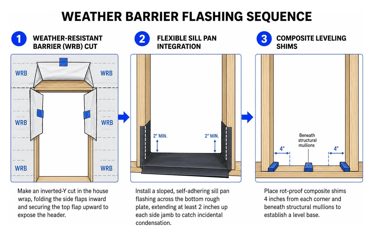 step by step weather barrier flashing sequence step by step weather barrier flashing sequence