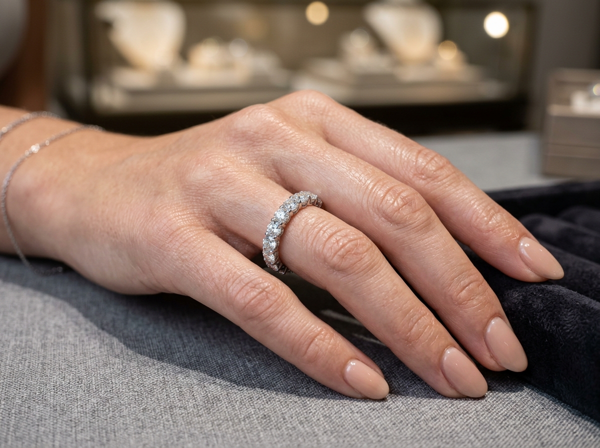eternity lab diamond band