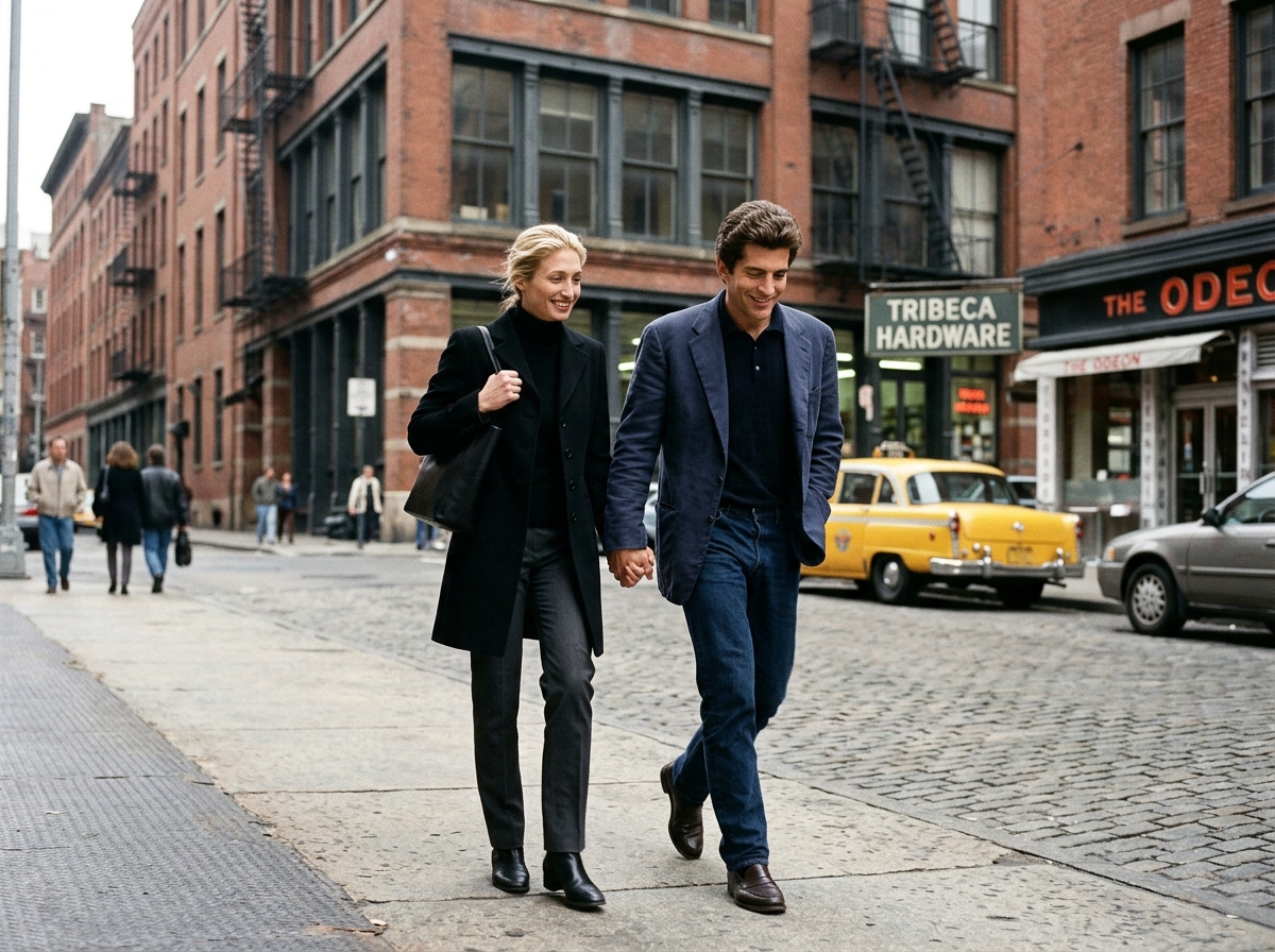 JFK Jr. and Carolyn Bessette in Tribeca - jfk jr JFK Jr. and Carolyn Bessette in Tribeca - jfk jr