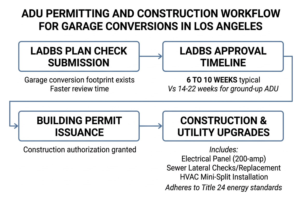 ADU permitting and construction workflow steps