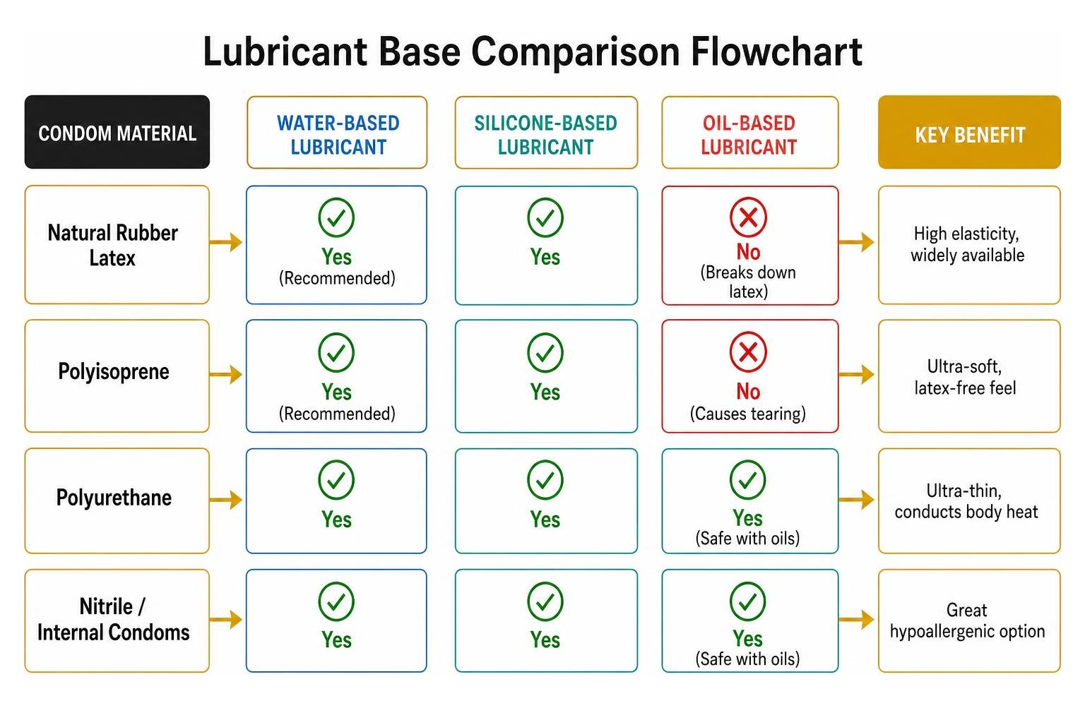 Lubricant Base Comparison Flowchart
