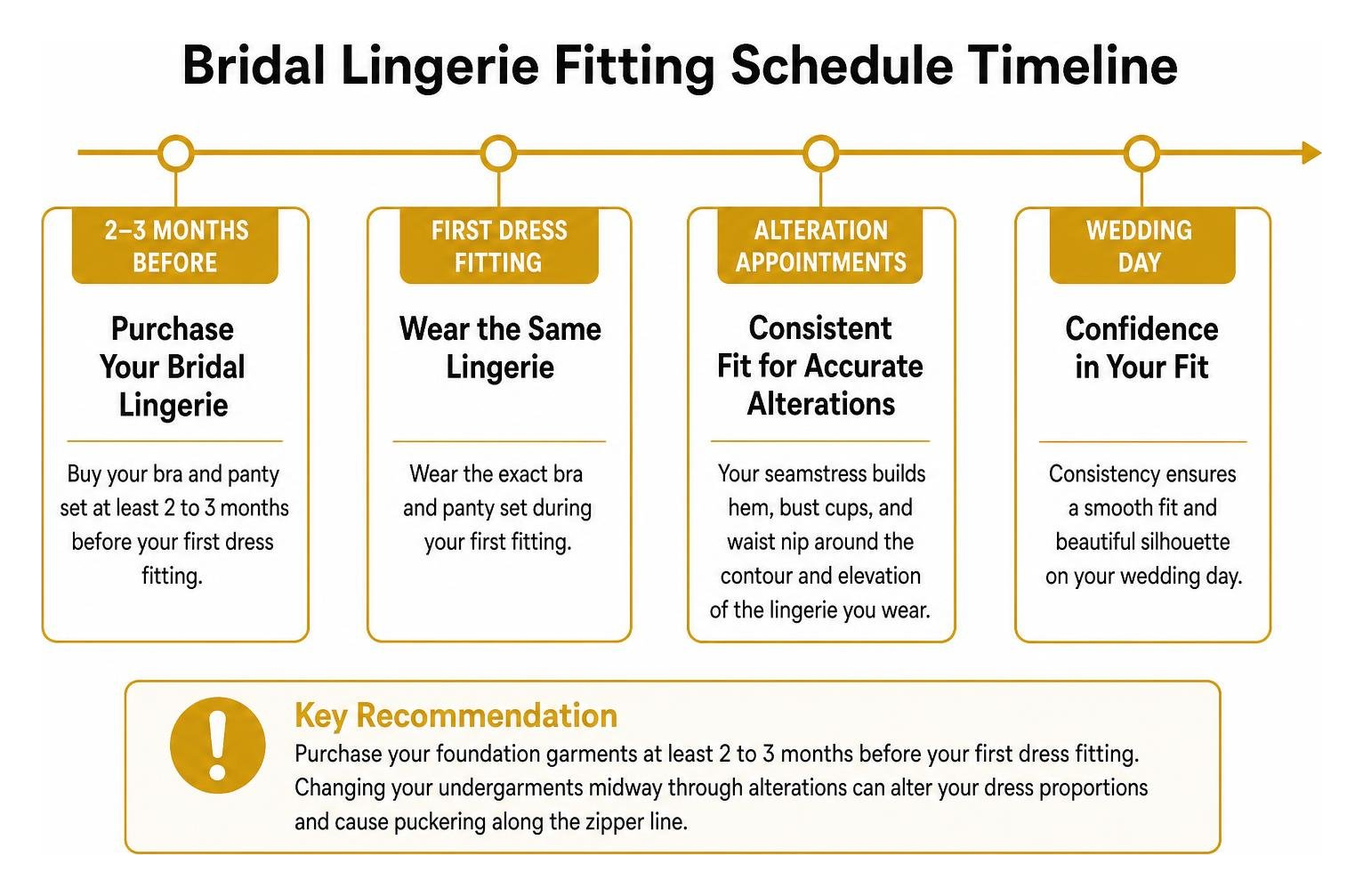 Bridal lingerie fitting schedule timeline Bridal lingerie fitting schedule timeline