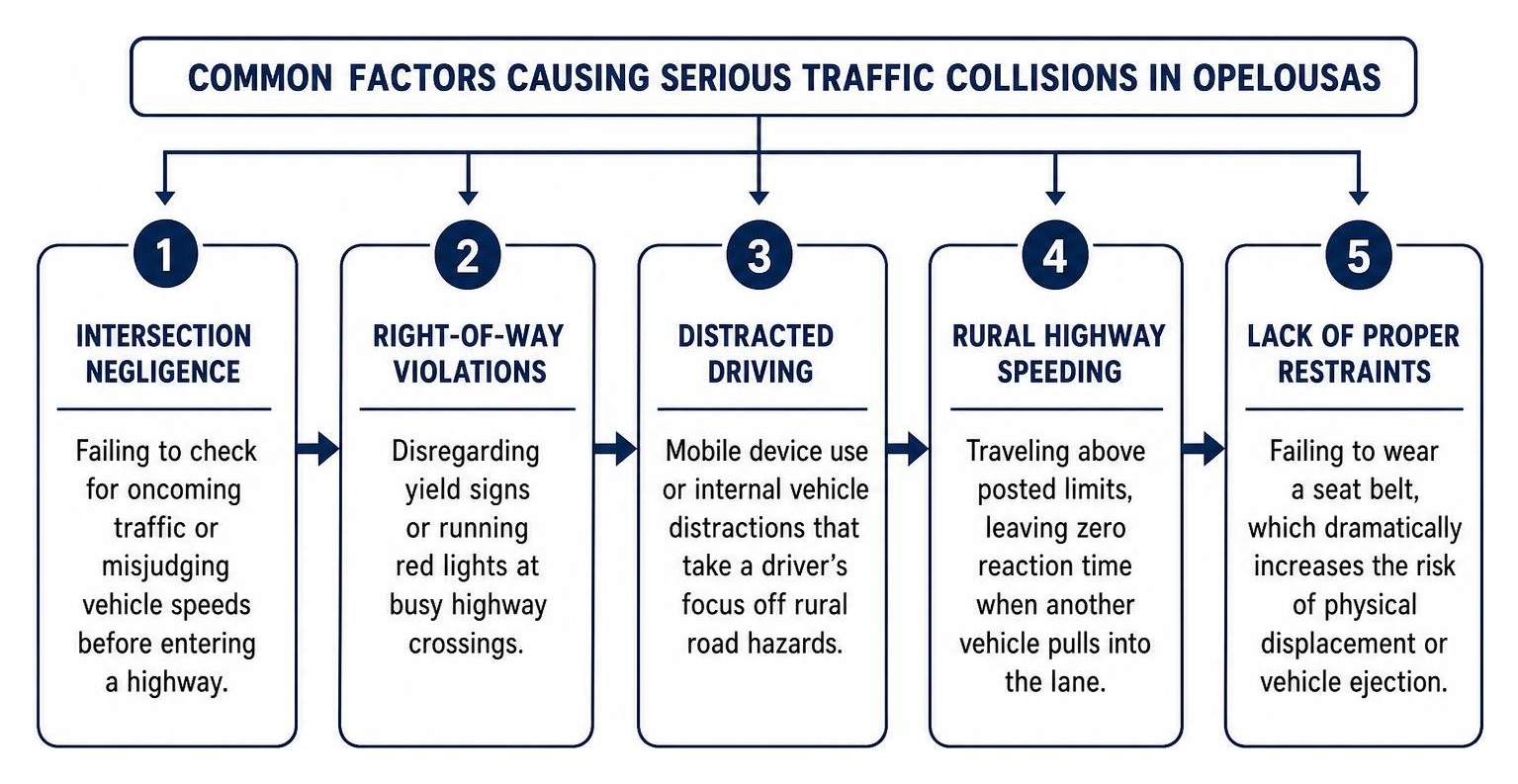 Common factors causing serious traffic collisions in Opelousas Common factors causing serious traffic collisions in Opelousas