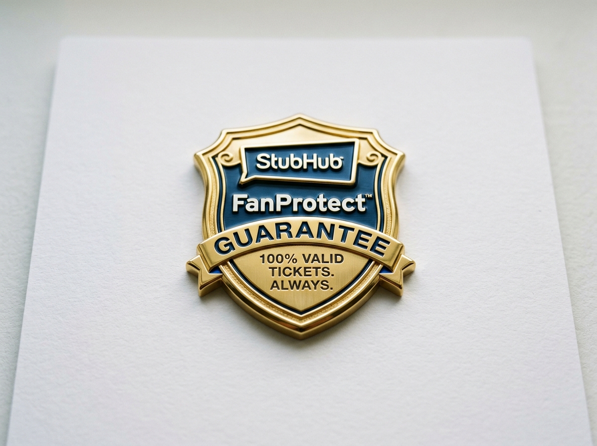 The StubHub FanProtect Guarantee badge promising ticket validity - stubhub scam The StubHub FanProtect Guarantee badge promising ticket validity - stubhub scam