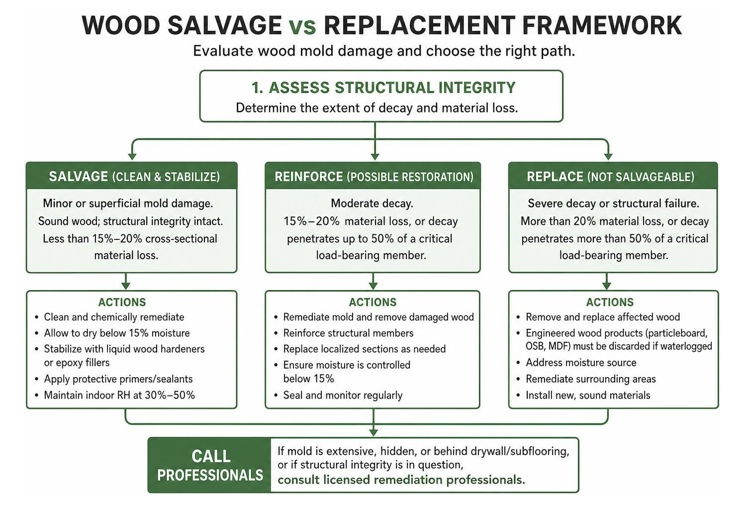 Wood Salvage vs Replacement Framework Wood Salvage vs Replacement Framework