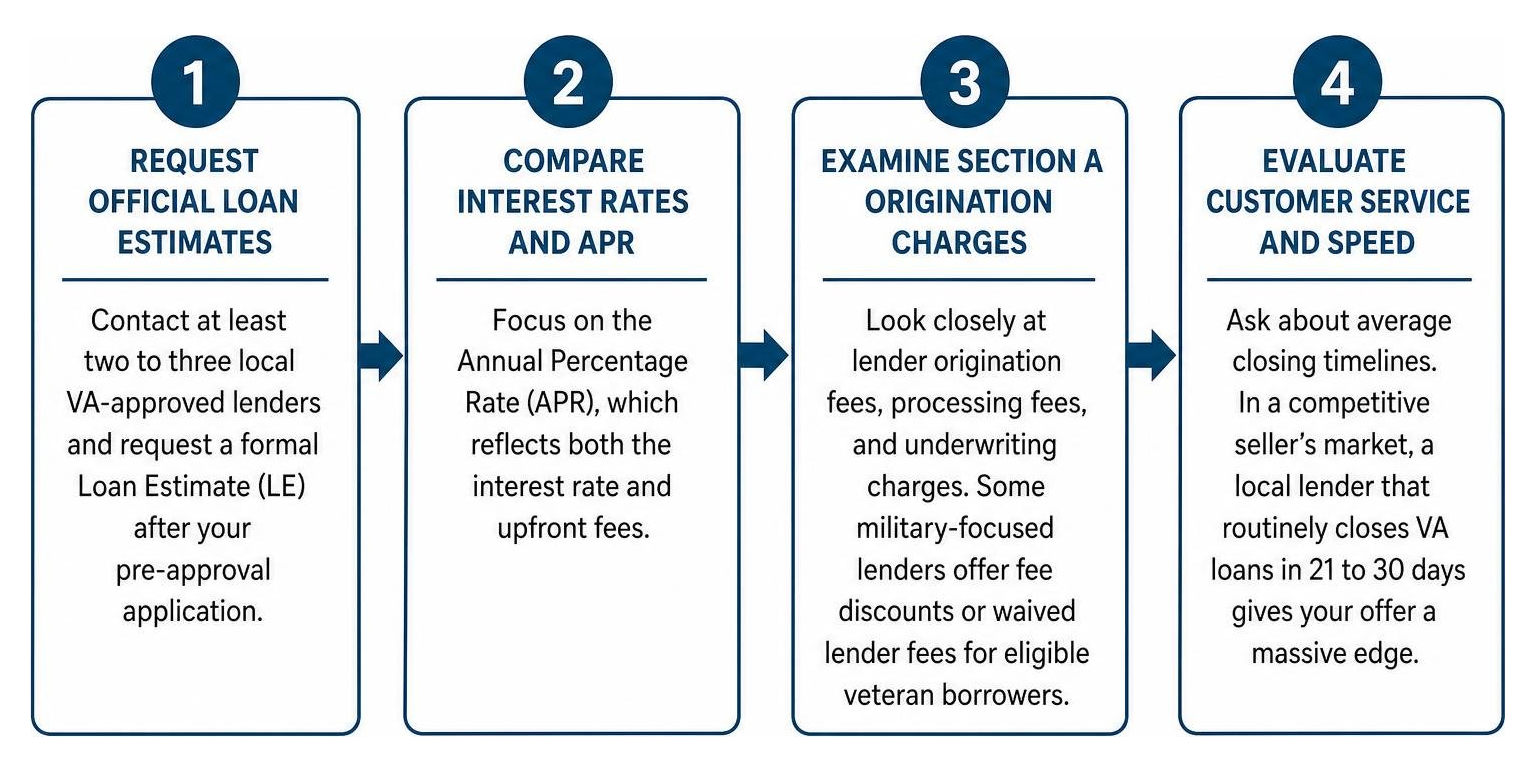 How to shop around and compare local VA mortgage offers How to shop around and compare local VA mortgage offers