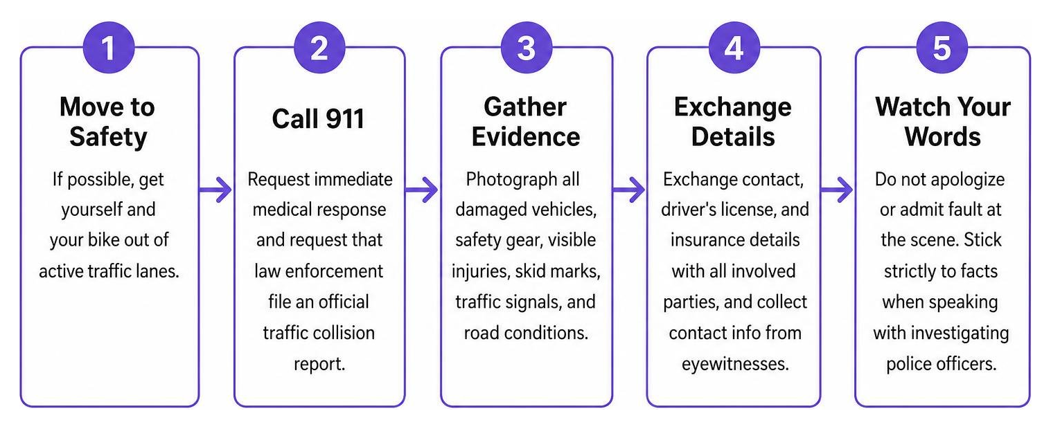 Step-by-step sequence of post-crash response steps Step-by-step sequence of post-crash response steps