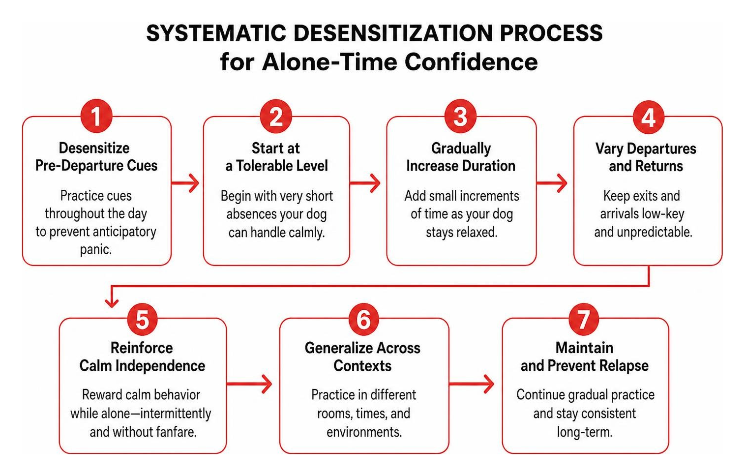 Framework diagram of the systematic desensitization process for alone-time confidence