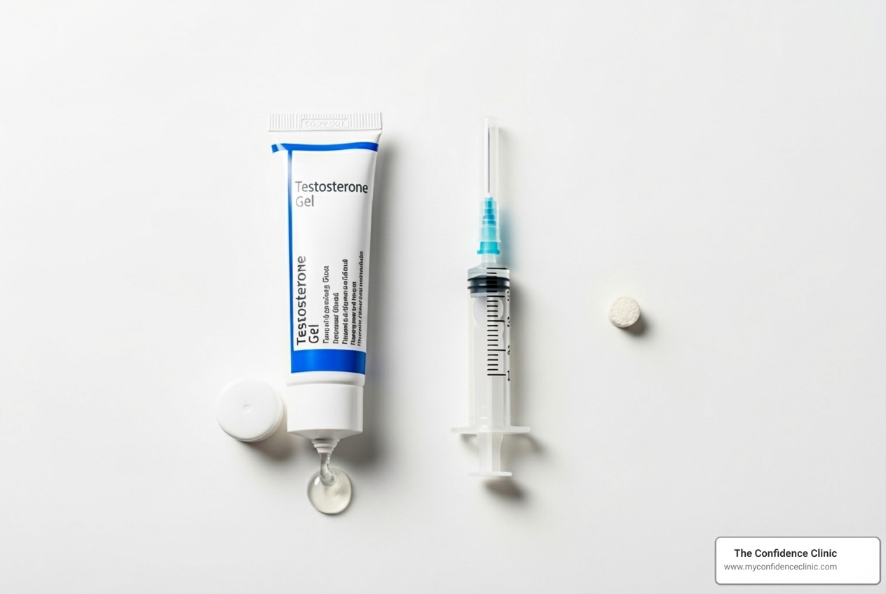 different TRT application methods like a gel, injection, and pellet - Male testosterone Replacement different TRT application methods like a gel, injection, and pellet - Male testosterone Replacement