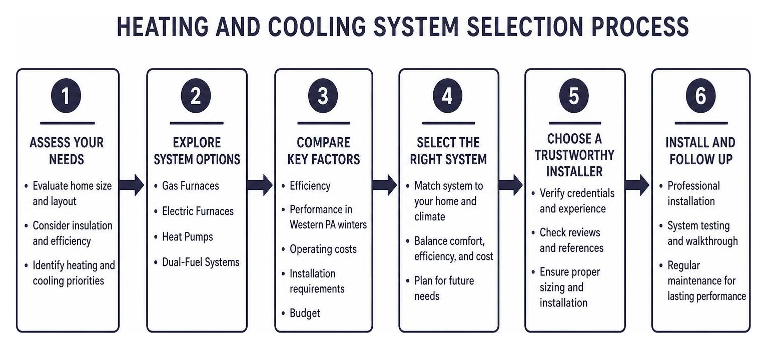 Infographic: Heating and Cooling System Selection Process