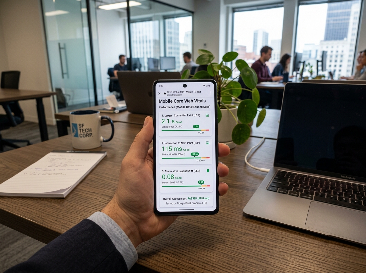 Visualization Of Core Web Vitals: Lcp, Inp, And Cls Thresholds For Mobile Devices - Mobile-Friendly Website Design For Seo