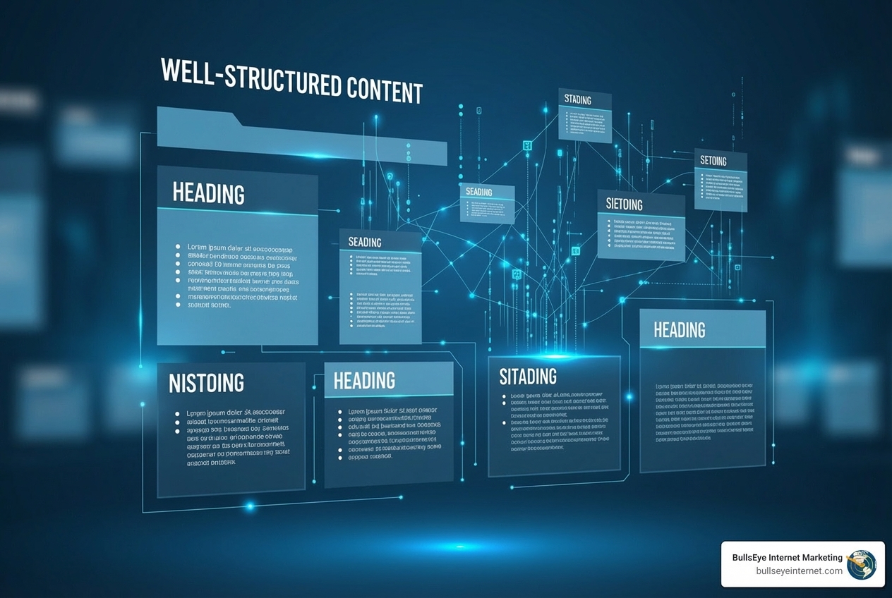 Well-structured content for AI extraction - AEO best practices