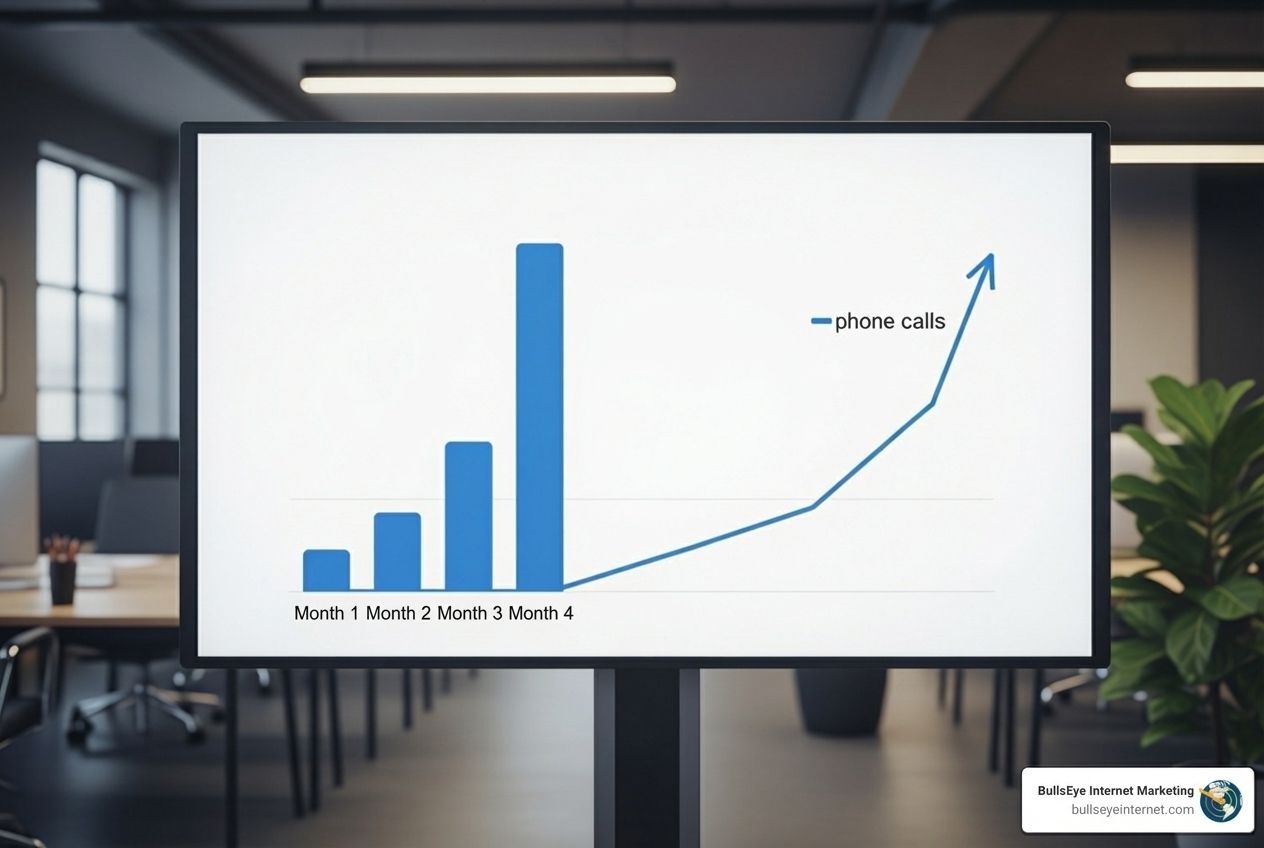 Graph showing higher conversion rate of phone leads - HVAC pay per lead