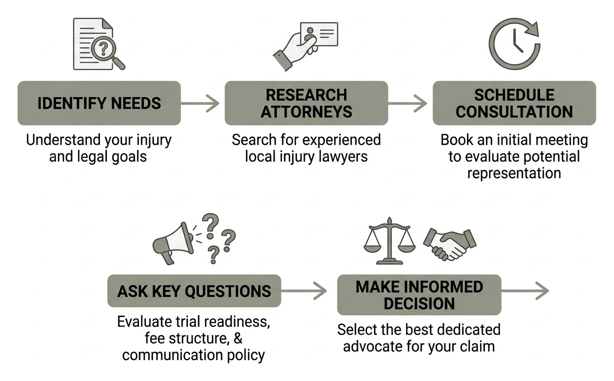 key steps to choosing the right injury attorney key steps to choosing the right injury attorney