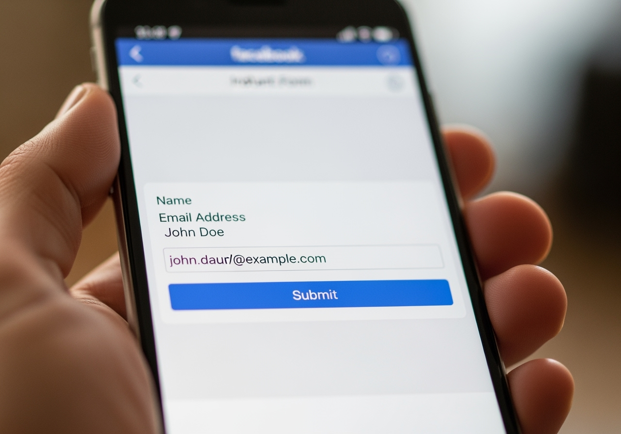 Facebook Lead Ad with an Instant Form - facebook ad types