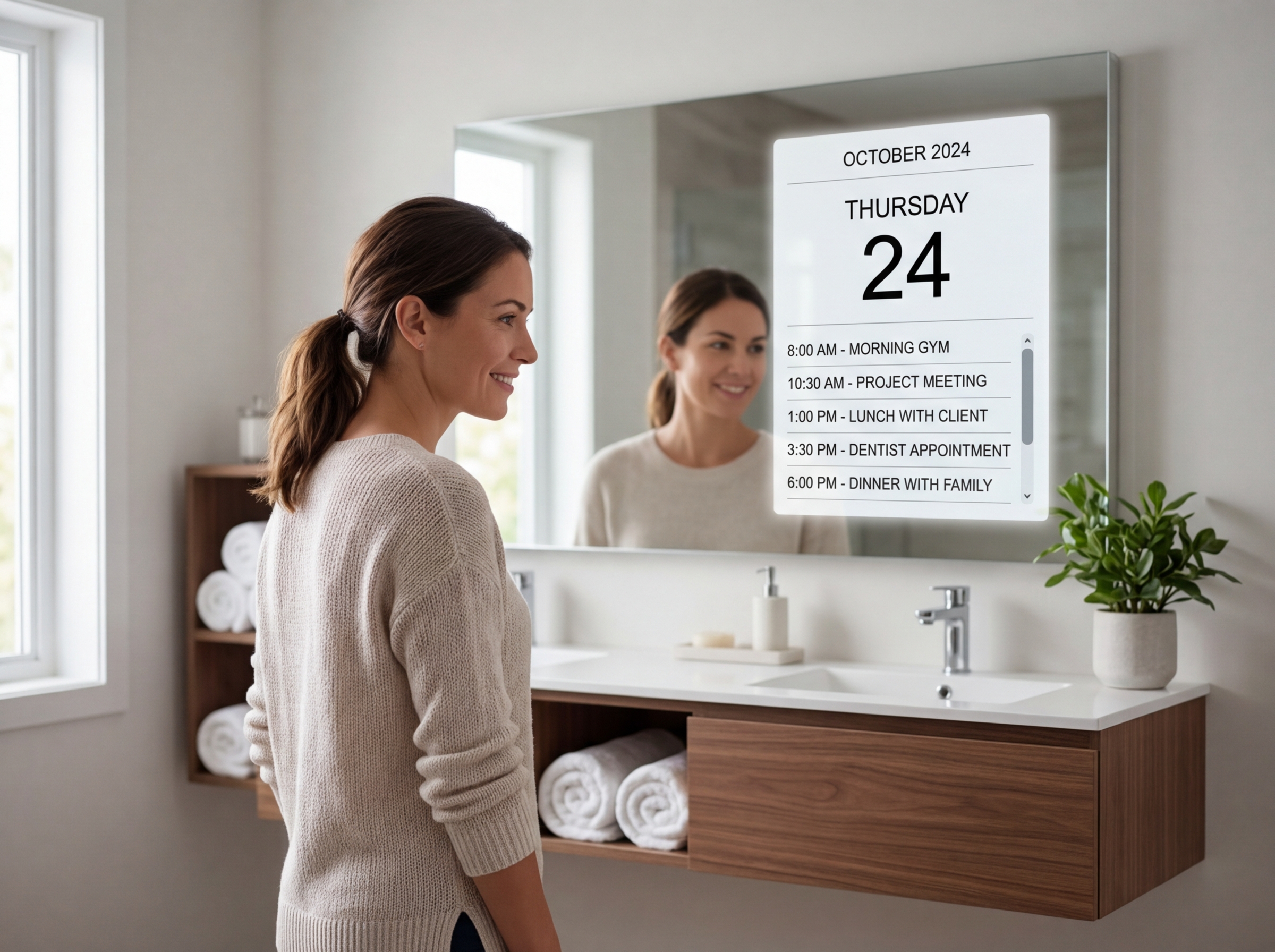 Various smart mirror calendar layouts including monthly grids and list-style agendas - smart mirror calendar widget Various smart mirror calendar layouts including monthly grids and list-style agendas - smart mirror calendar widget