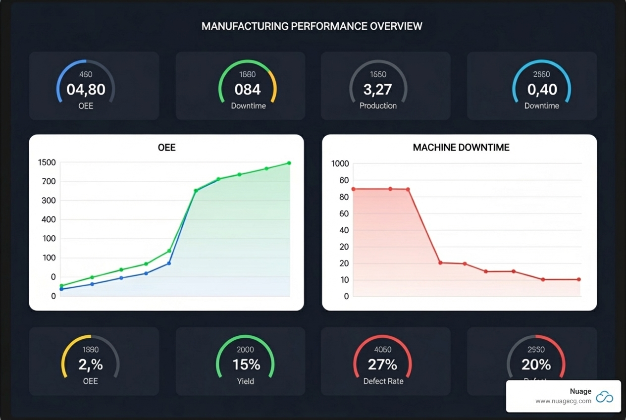dashboard showing improved OEE and reduced downtime - smart factory netsuite dashboard showing improved OEE and reduced downtime - smart factory netsuite