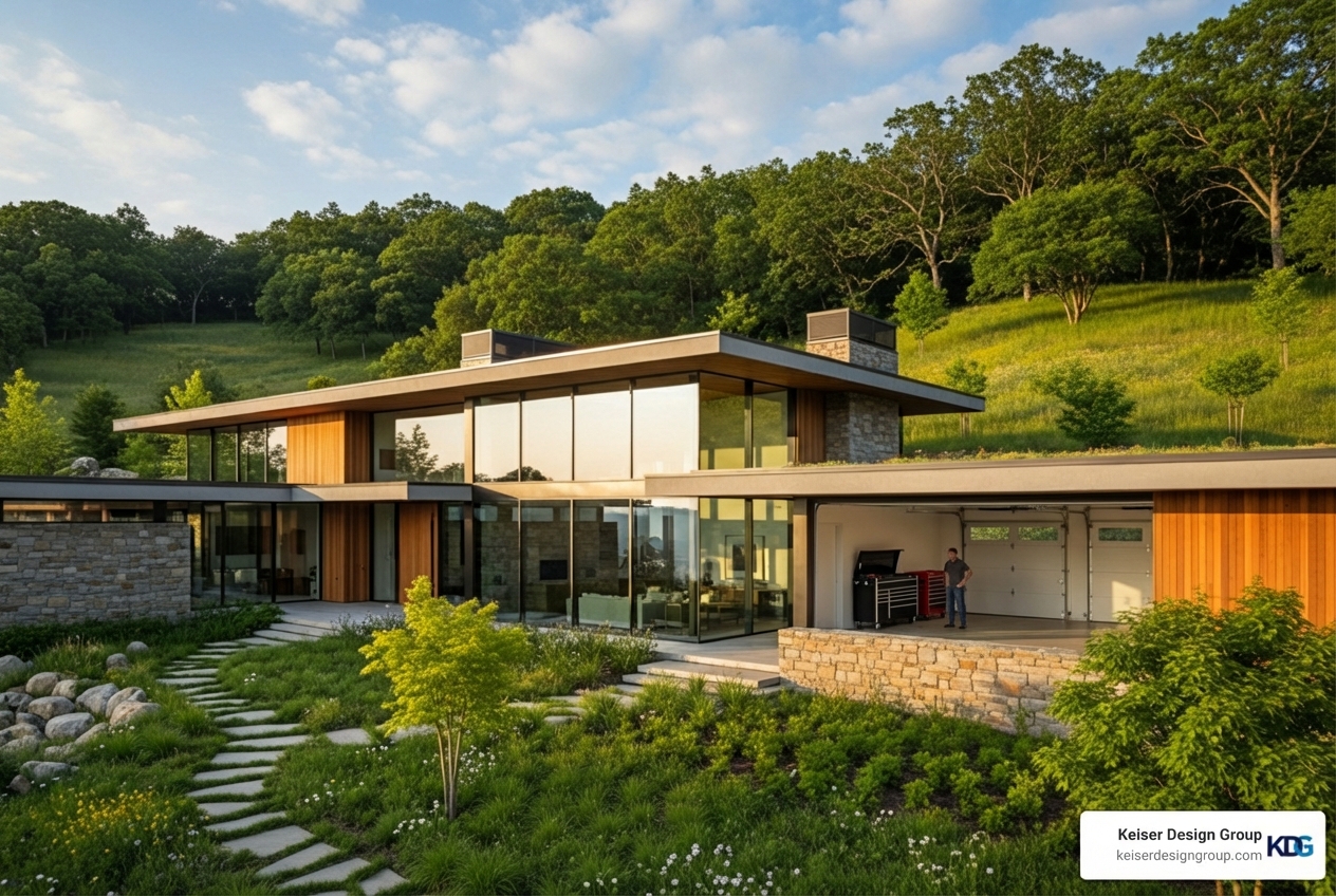 home integrated into nature - modern architectural luxury homes