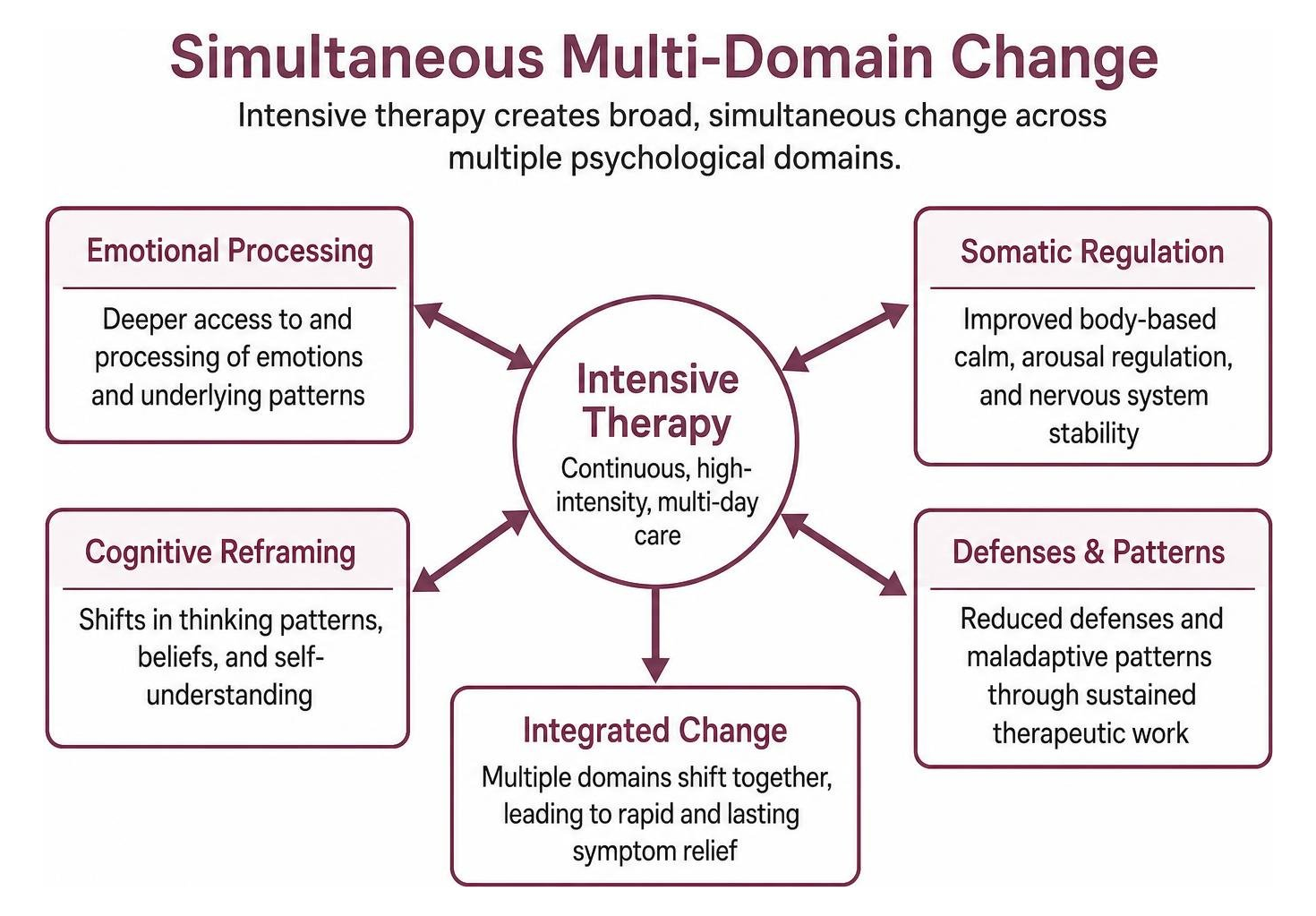 Diagram showing simultaneous multi domain change during intensive therapy Diagram showing simultaneous multi domain change during intensive therapy