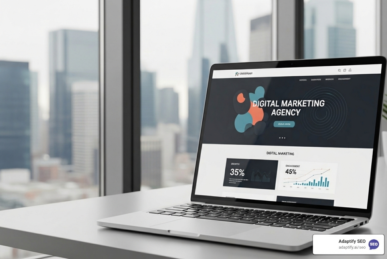 professional agency website homepage - how to get clients for my digital marketing agency