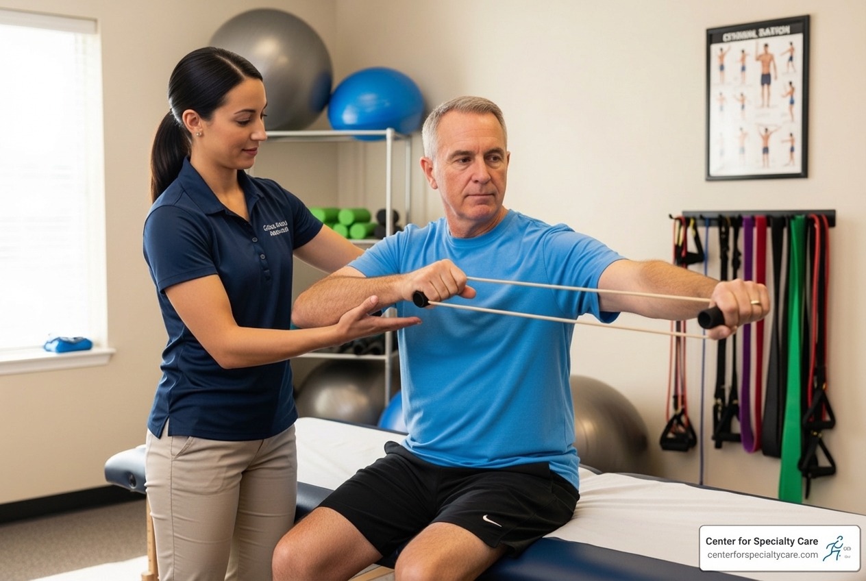 Physical therapy for shoulder - Shoulder pain after injury