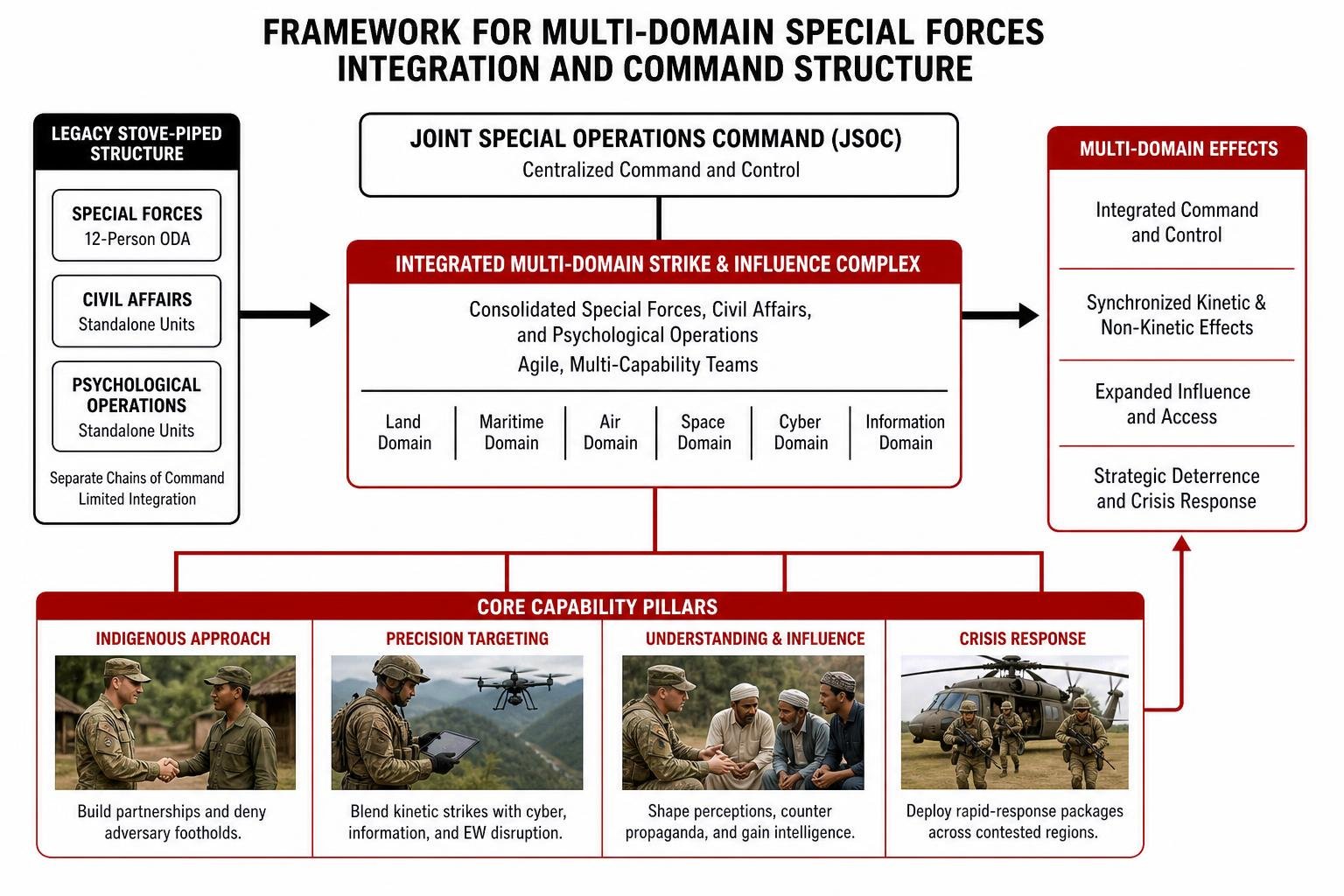 Framework for multi-domain Special Forces integration and command structure Framework for multi-domain Special Forces integration and command structure