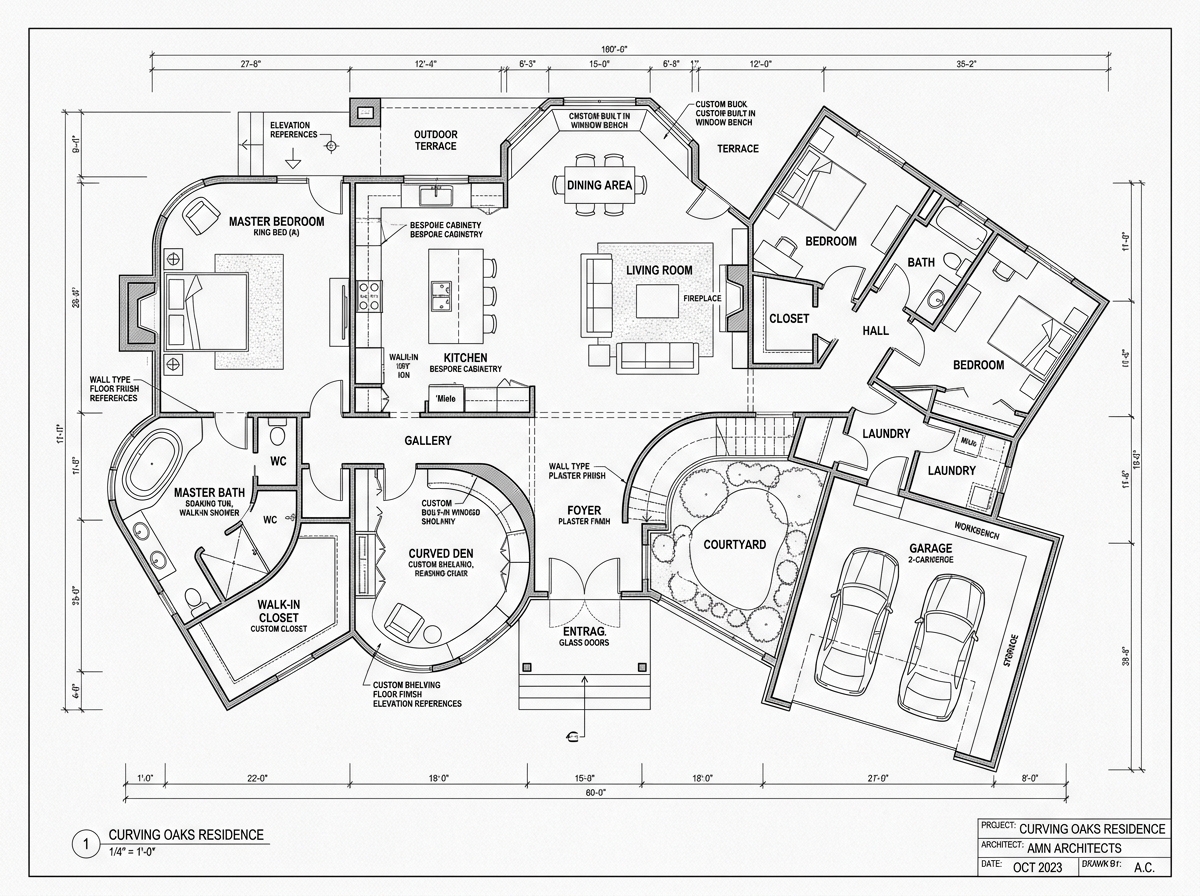 A unique architectural floor plan featuring non-standard angles and highly personalized room configurations - bespoke home A unique architectural floor plan featuring non-standard angles and highly personalized room configurations - bespoke home