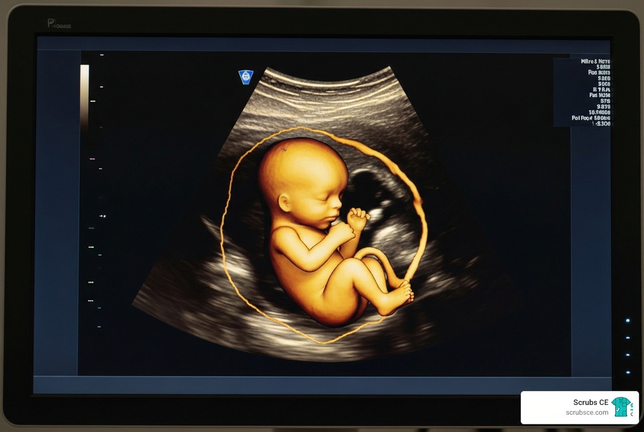A 4D ultrasound showing a fetus - advanced imaging techniques A 4D ultrasound showing a fetus - advanced imaging techniques