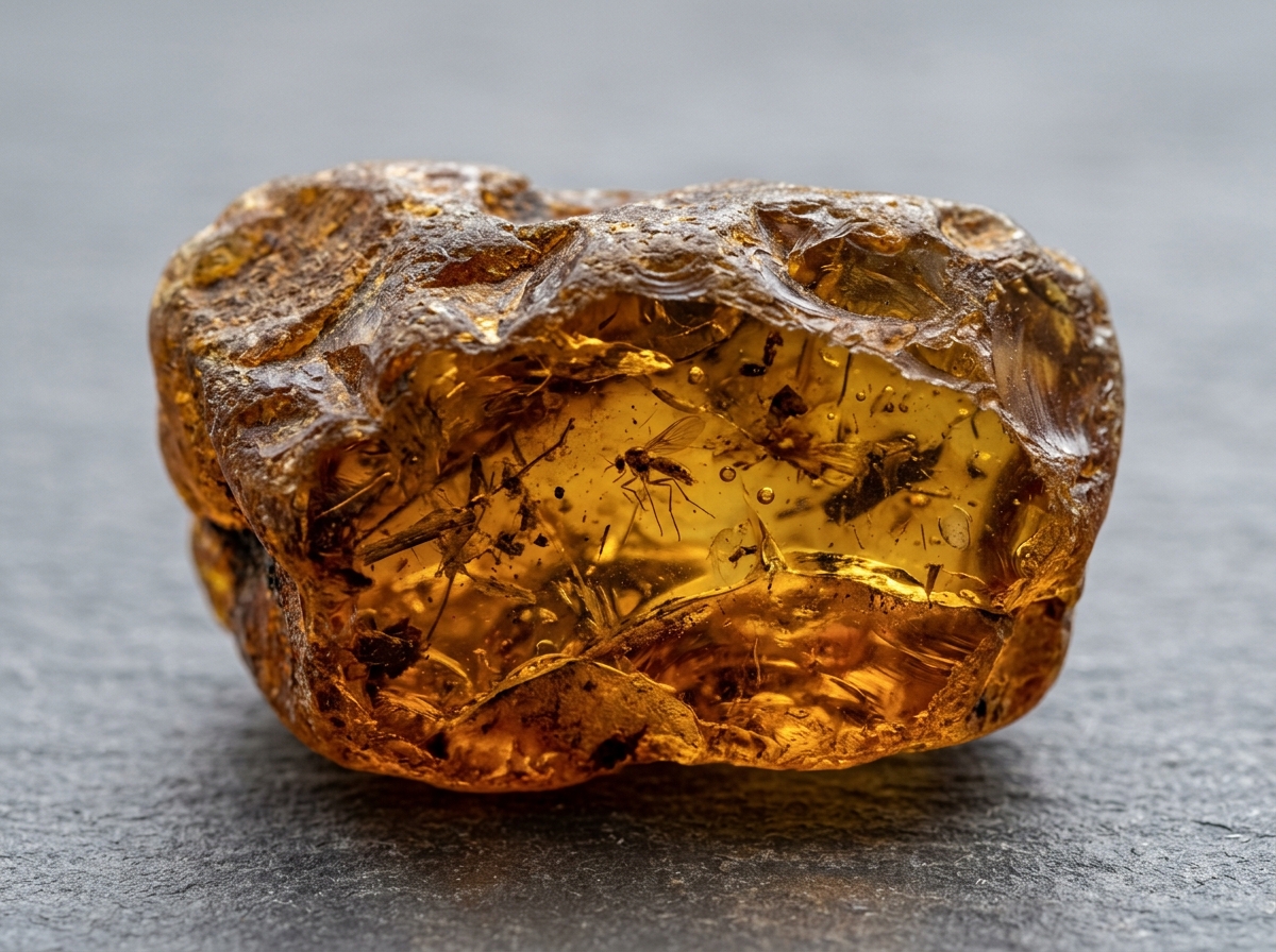 amber stone raw Baltic fossilized resin - amber stone