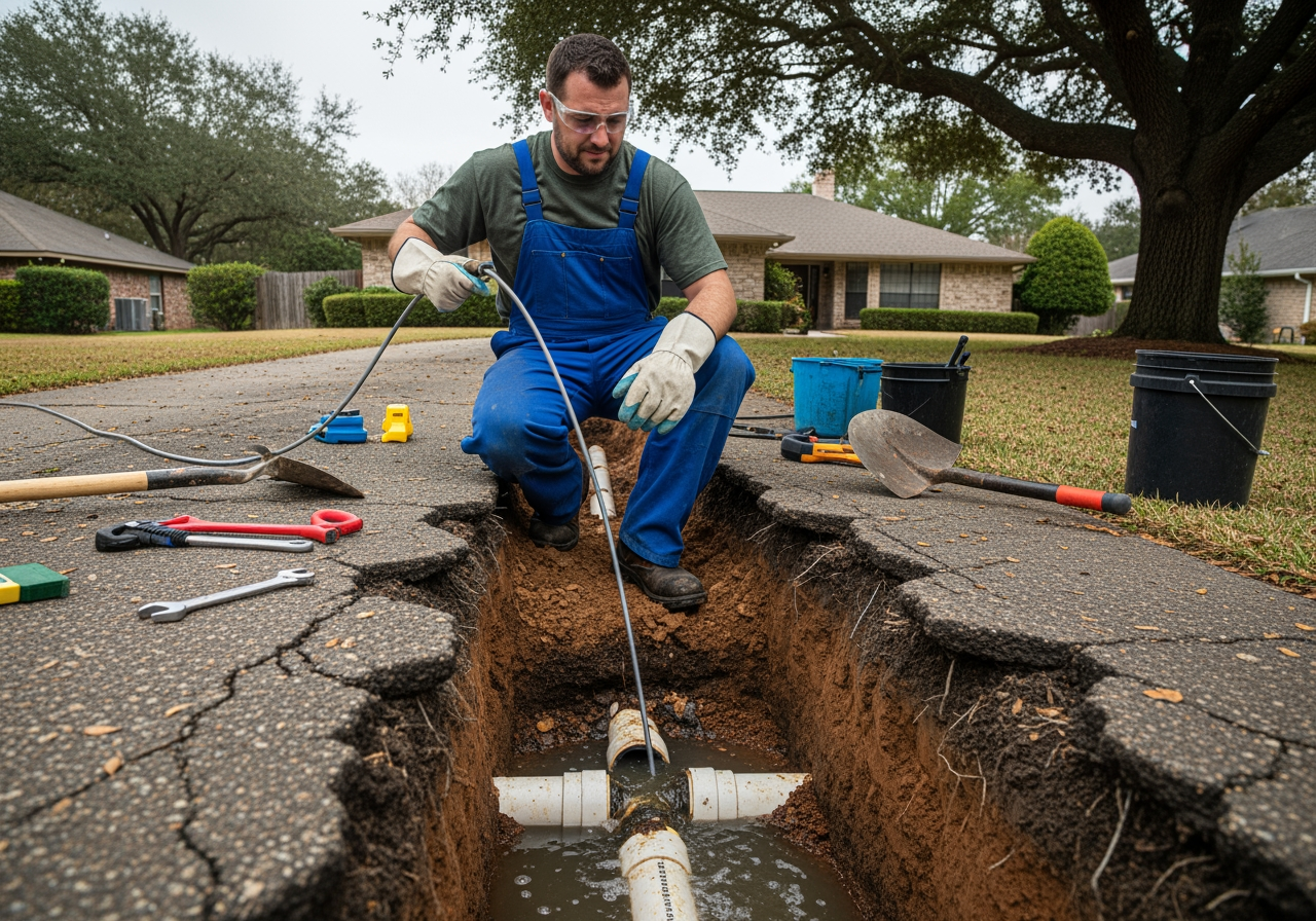 Tree roots pulled from a sewer pipe - clogged sewer line fix