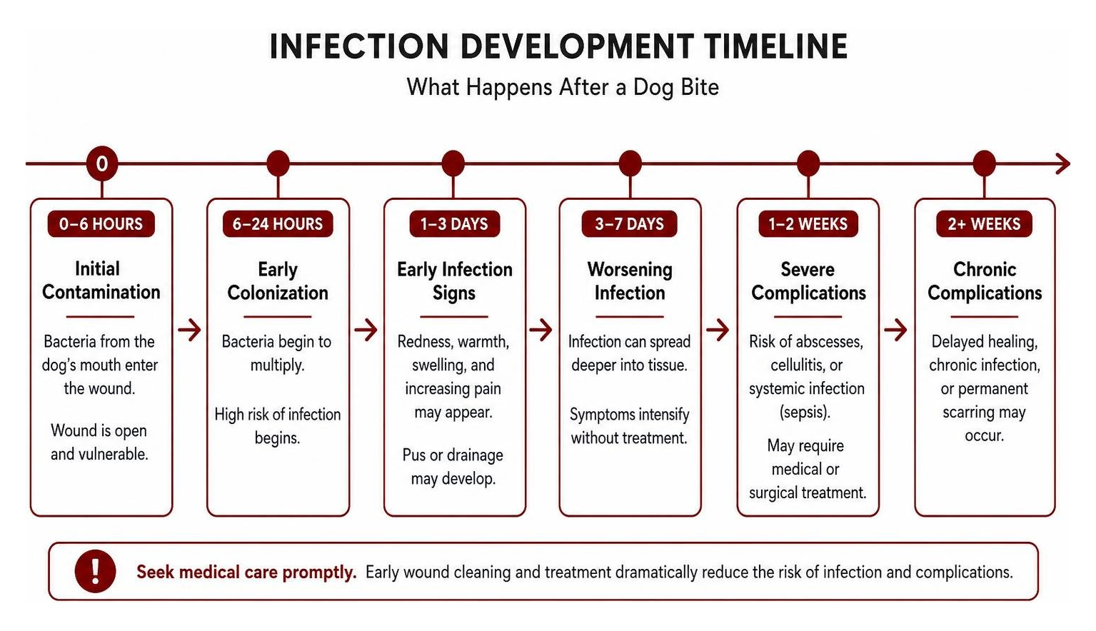 diagram of infection development timeline