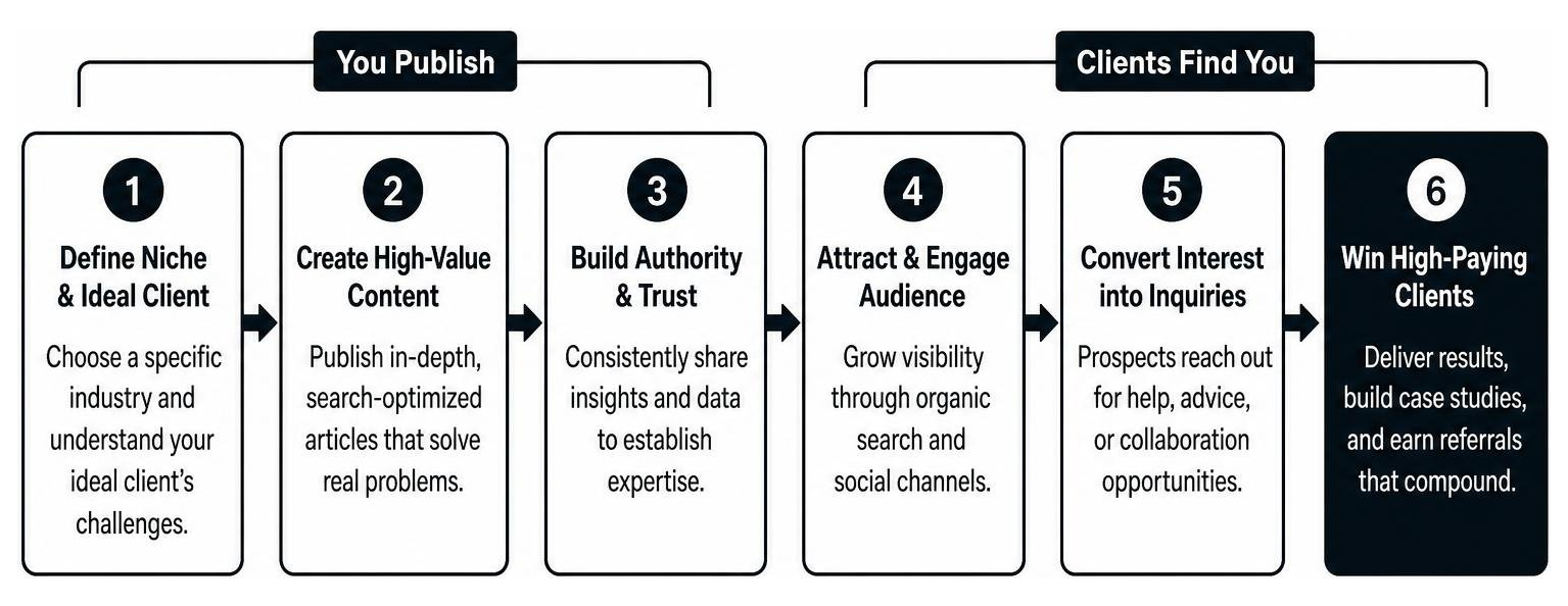 Inbound client acquisition framework through content publishing and thought leadership Inbound client acquisition framework through content publishing and thought leadership
