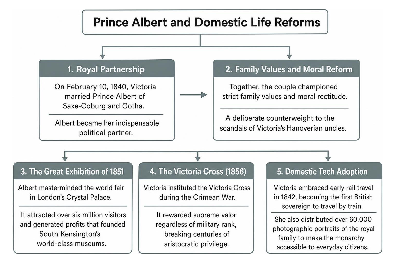 Prince Albert and domestic life reforms Prince Albert and domestic life reforms