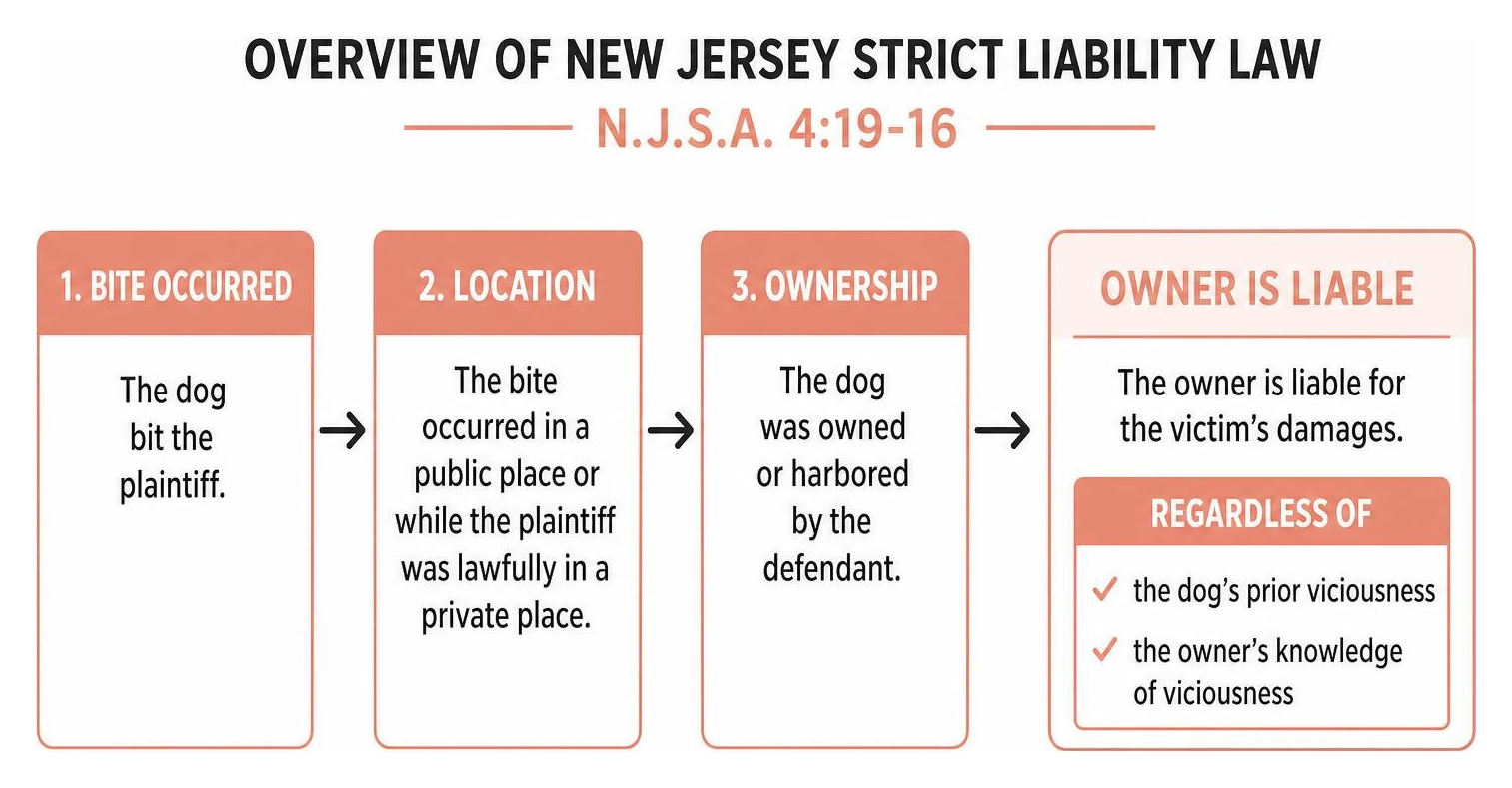 Overview of New Jersey strict liability law N.J.S.A. 4:19-16 Overview of New Jersey strict liability law N.J.S.A. 4:19-16