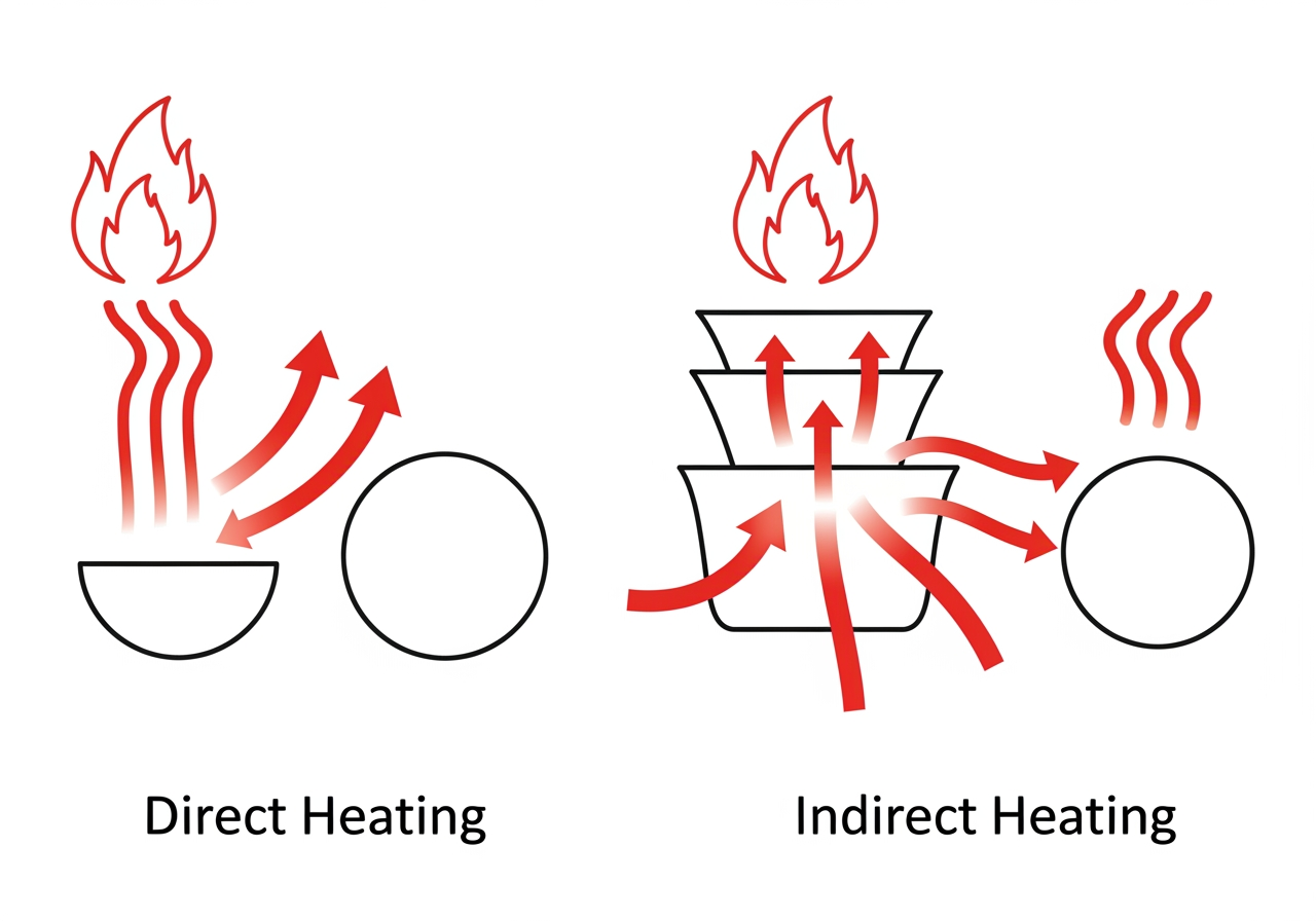 direct vs indirect heating principles - industrial drum dryer