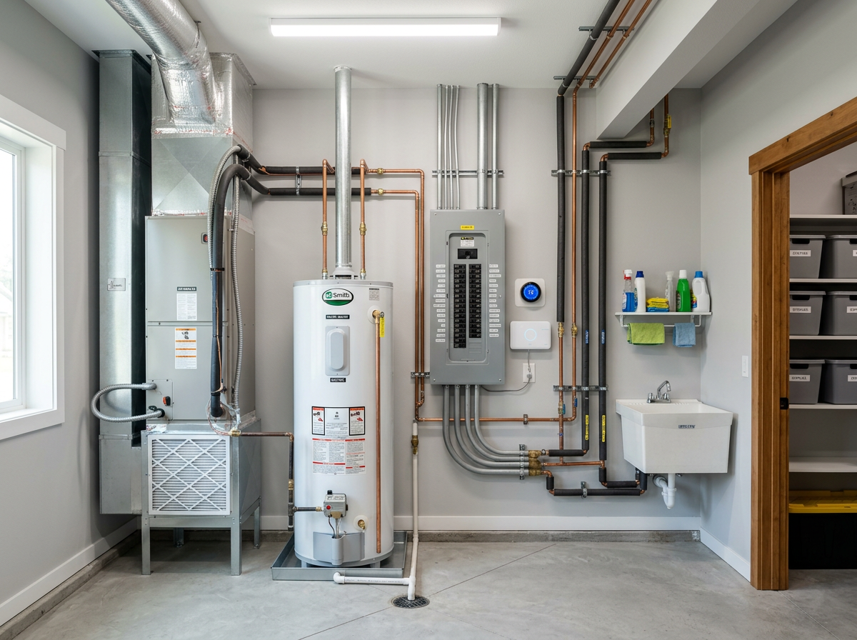 smart home utility closet
