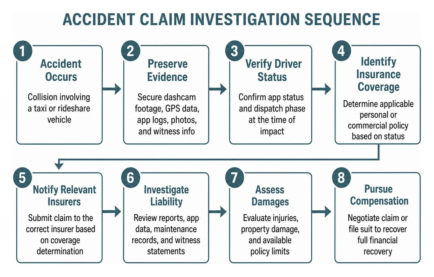 Accident claim investigation sequence Accident claim investigation sequence