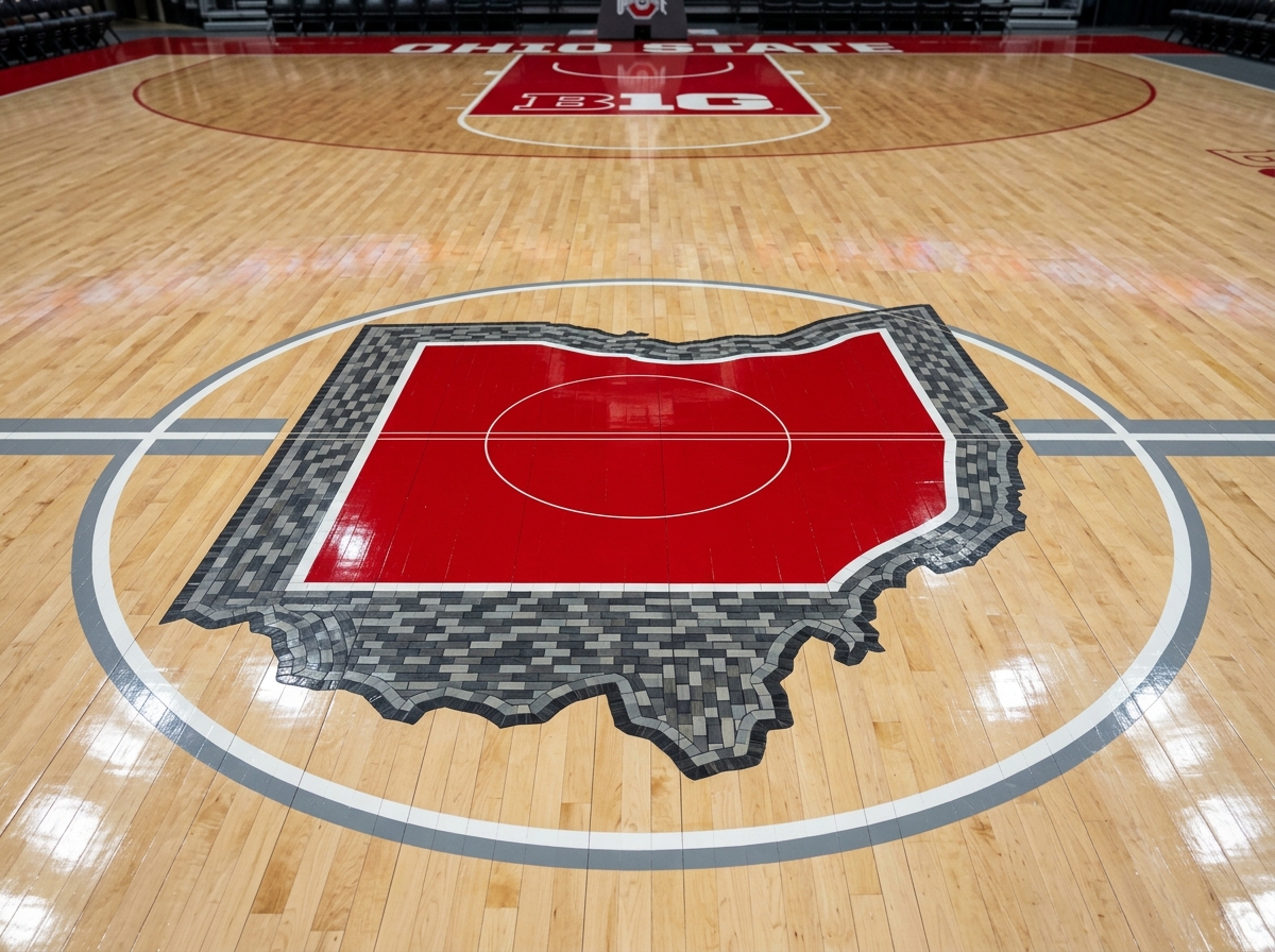 Detail of a custom university basketball court design - Which local businesses provide professional installation of hardwood Detail of a custom university basketball court design - Which local businesses provide professional installation of hardwood