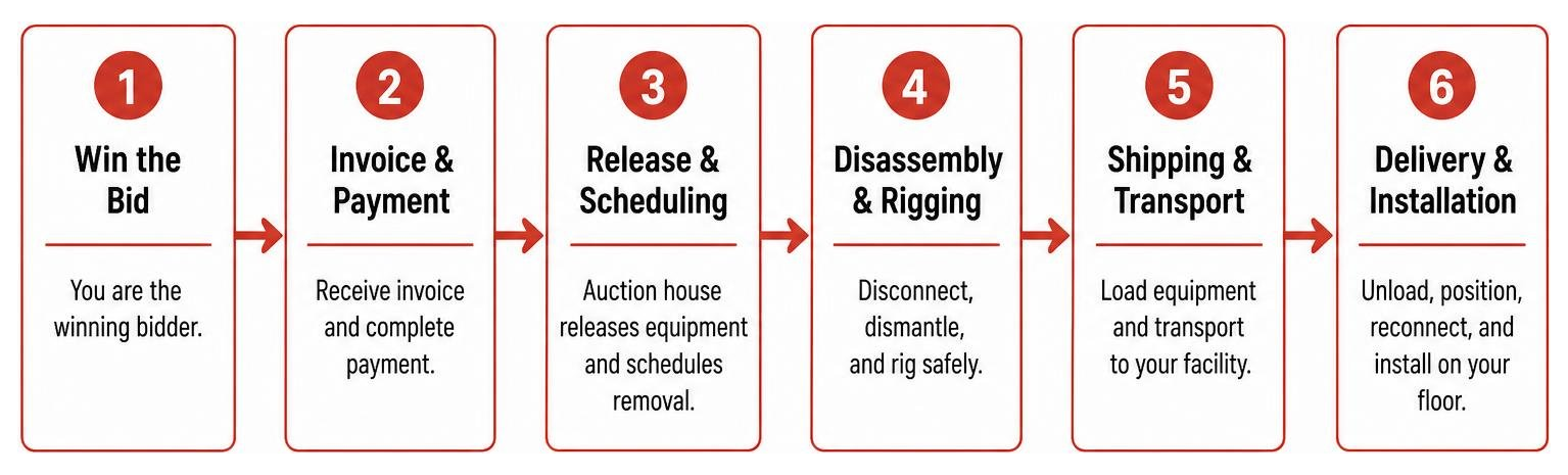 Step-by-step process of transitioning from winning bid to floor installation