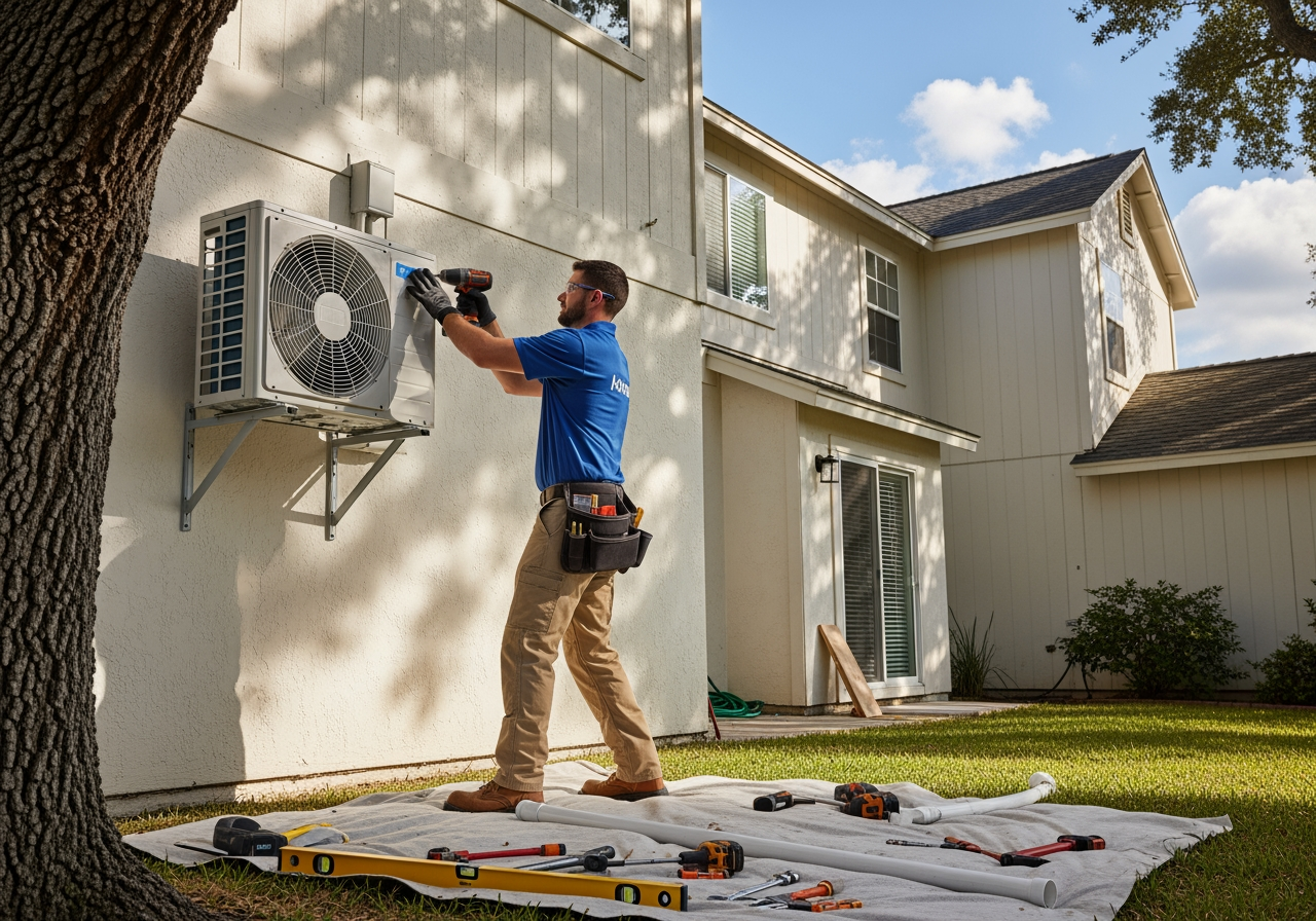 Infographic of military values applied to home services - mini split contractor