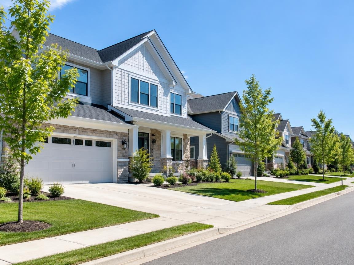 modern housing development